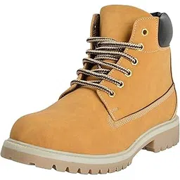 Shoes for Men's Synthetic Boots Leather Casual Shoes and Casual Sneakers MP-3-Camel Shoes