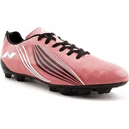 Nivia Birsa Football Stud Shoe for Men/Sports and Soccer Shoe/Comfortable and Lightweight/Size-11 (Pink/Black)