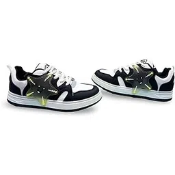 Athletic Sneakers,Low-Top Casual Shoes, Lace-Up Design, Glow-in-The-Dark Accents for Womens