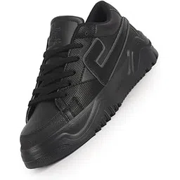 Men's Low Top Chunky Lace-Up Sneaker Shoes|Low Ankle Casual Shoes|All Day Comfortable Sneakers