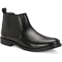 Men's Genuine Leather Boots | Stylish Ankle Boots for Men | Durable, Anti-Slip Outdoor & Casual Wear Shoes