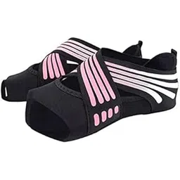 ™ 2xNon Skid Women Barre Yoga Shoes Pilates Grip Socks Flexible Machine Wash Pink M | Womens Shoes