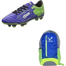 Sports Bag Verfied Mission Backpack With Gowin Football Shoe Crush Blue Green Size-6