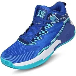 Grip X Men’s High‑Top Basketball Shoes – Cushioned EVA‑Phylon Midsole with Slip‑Resistant Rubber Outsole & Ankle Support