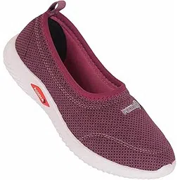 Women Slip On Shoes Brown Breathable Mesh Lightweight Comfort Casual Walking Daily Use Soft Sole Cushioned Loafer Sneakers Stylish Flats for Girls Office Durable Easy Wear Footwear