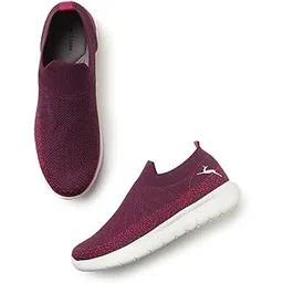 Women's Lightweight Athleisure Knitted Active Wear Slip-On Sneaker Shoes for Sports, Athletics, and Walking