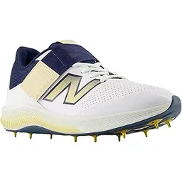 CK-4040L4 Synthetic Unisex- Adult White & Blue Cricket Shoes - 7 UK