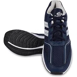 Men Running Shoes, Lightweight, Breathable Sports Sneakers with Lace-Up Fit, Cushioned Insole & Anti-Slip Grip for Gym, Walking, Training