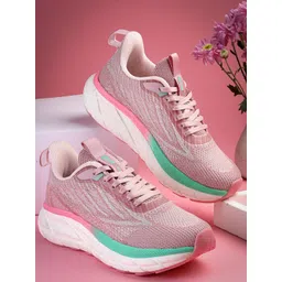 Action Women Mesh Running Lace-Ups Non-Marking Shoes