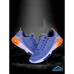 ASIAN Men Blue Printed Sneakers