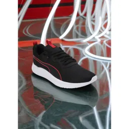 Puma Resolve Modern Weave Unisex Black Running Shoes