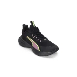 Puma Soft Ride Sway Unisex Black Running Shoes