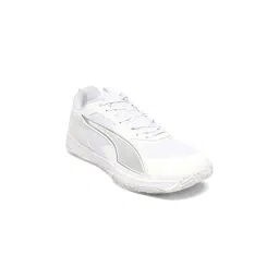 Puma Unisex White Accelerate Pro 4 Multi-Traction Badminton Shoes