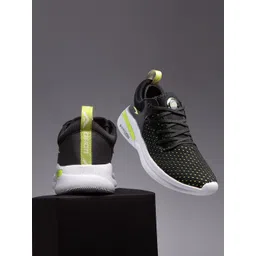 ASIAN Men Black Woven Design Sneakers