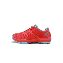 Nivia Men Red and Sky Blue Jury Badminton Shoes