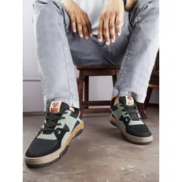 bacca bucci Groove Men Colourblocked Lace Up Sneakers