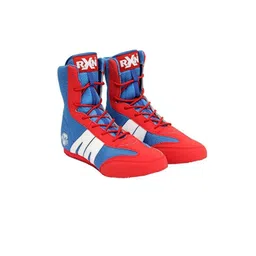 RXN Men Leather High-Top Training or Gym Non-Marking Shoes