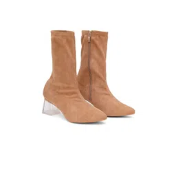 Sherrif Shoes Women Casual Block-Heeled Chelsea Boots