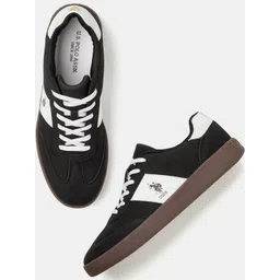U.S. Polo Assn. Men Colourblocked Suede Sneakers