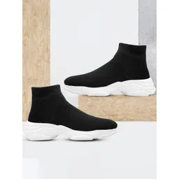 Bxxy Men Mesh High-Top Running Non-Marking Shoes