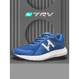 TRV Men Mesh Lace-Ups Running Non-Marking Shoes