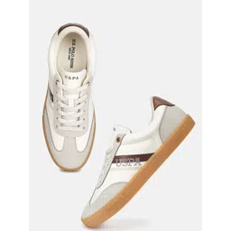 U.S. Polo Assn. Men Colourblocked PU Sneakers