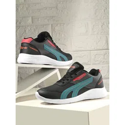 BIRDE Men Colourblocked Lace-Ups Light Weight Leather Sneakers