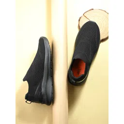 HRX by Hrithik Roshan Men Textured Round Toe Slip-On Walking Non-Marking Shoes