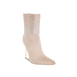 London Rag Women Rhinestones Embellished Foldover Boots