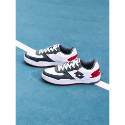 Lotto Hoop Star Citta Men Colourblocked Round Toe Lace Ups Arch Support Sneakers