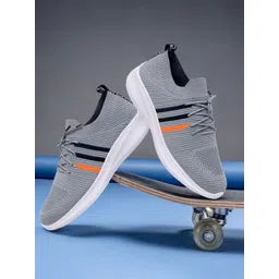 SHUAN Men Mesh Running Non-Marking Shoes