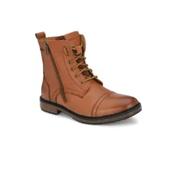 MONDAIN Men Tan Chelsea Boots