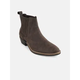 The Roadster Lifestyle Co Women Block-Heeled Chelsea Boots