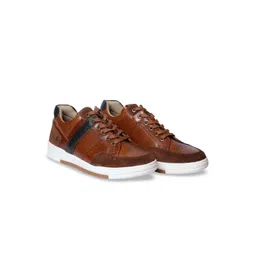 HX London Men Perforations Leather Sneakers