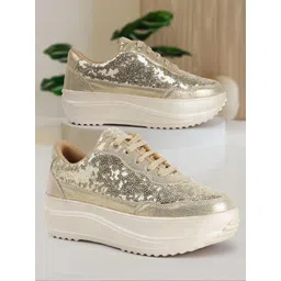 GLITTERY PARTY AND CASUAL WEAR Sneakers For Women