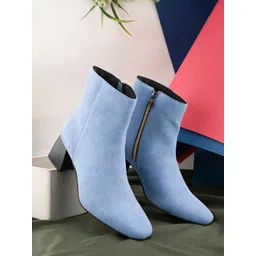 El Paso Women Casual Block-Heeled Chelsea Boots