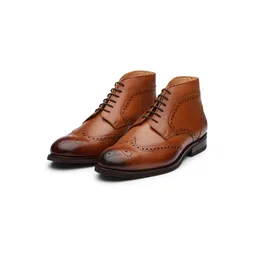 Dapper Shoes Co. Men Mid-Top Leather Regular Boots