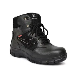 Ozarro Black Synthetic Leather Casual Shoes