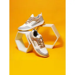 Dollphin Beige Walking Marking Sports Shoes