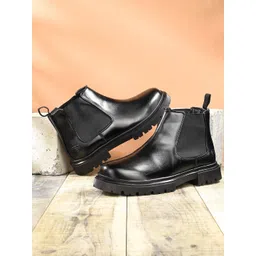 Eego Italy Men High-Top Chelsea Boots