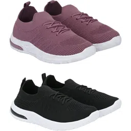 Combo Pack of 2 Premium Sports Shoes Running Shoes For Women