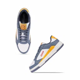 GAS Men Colourblocked PU Sneakers