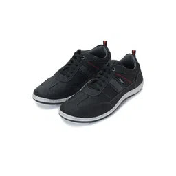 ERGON Men Striped Leather Sneakers