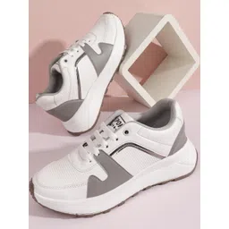 Antox Women Grey Synthetic Casual Shoes