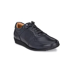 San Frissco Men Navy Blue Solid Sneakers
