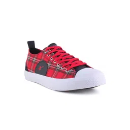 Sparx Men Red Printed Sneaker Casual Shoes
