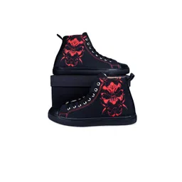 KobSook Men Printed Comfort Insole Mid-Top Lace-Ups Sneakers