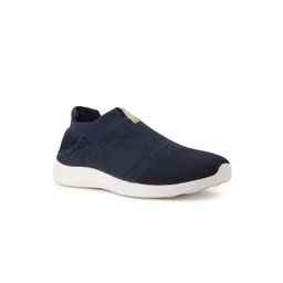 Power Women Blue Woven Design Slip-On Sneakers