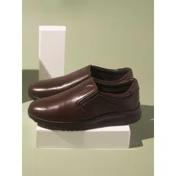 ATESBER by Inc.5 Men Perforated Leather Slip-On Sneakers