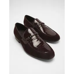 THE BEAR HOUSE Men Leather Slip-On Horsebit Loafers
